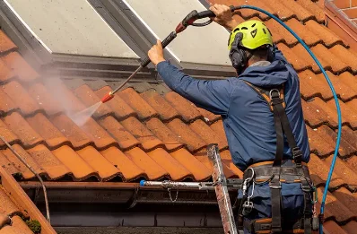 Démoussage et hydrofuge de toiture à Moye